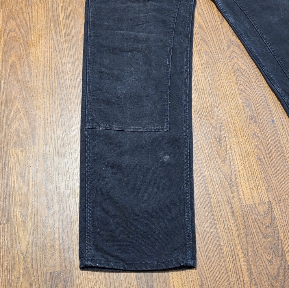 Men’s Carhartt B136 BLK Dungaree Fit Canvas Carpenter Pants 34x36 USA 90s A96 - Picture 7 of 13